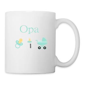 Opa Geburt Junge Vorlage personalisierbar - Tasse - Weiß - Rechts