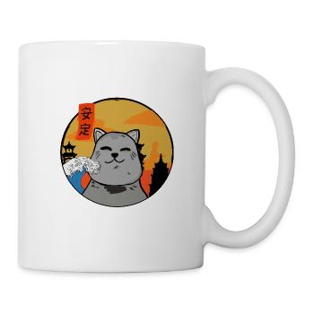 Chat relaxant - Mug blanc - blanc - Droite