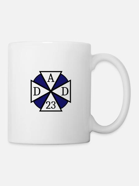 Papa Papa 23 Cadeau - Mug blanc - blanc