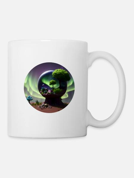 Northern Lights Bulb - Mug - white