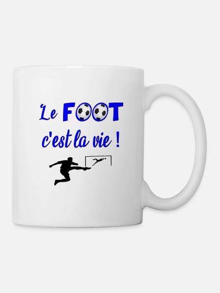 le foot c est la vie - Mug blanc - blanc