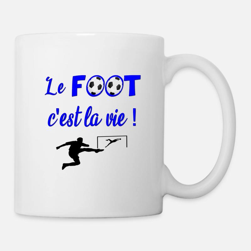le foot c est la vie - Mug blanc - blanc