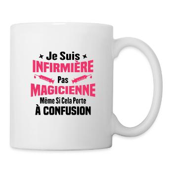 Je suis une infirmière pas magicienne - Mug blanc - blanc - Droite