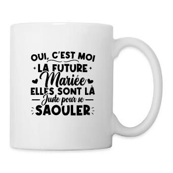Oui, c'est moi la future mariée - Mug blanc - blanc - Droite