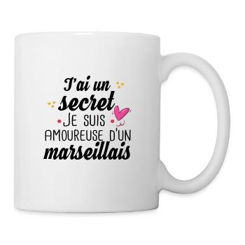 Marseillais Marseille Femme Cadeau Amour Humour - Mug blanc - blanc - Droite