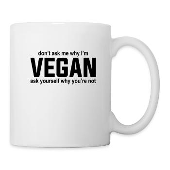 Vegan Plant Based Gesundheit Heilung Detox - Tasse - Weiß - Rechts