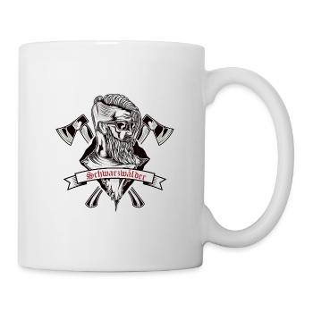 Schwarzwälder mit Axt Schwarzwald Schwarzwaldbub - Tasse - Weiß - Rechts