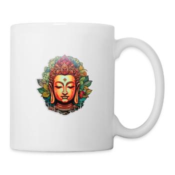 Buddha Zen Lotusblüte Meditation - Tasse - Weiß - Rechts