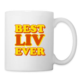 Liv Vorname Lustiges Geschenk - Tasse - Weiß - Rechts