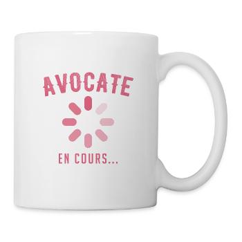 Avocate en cours - Mug blanc - blanc - Droite