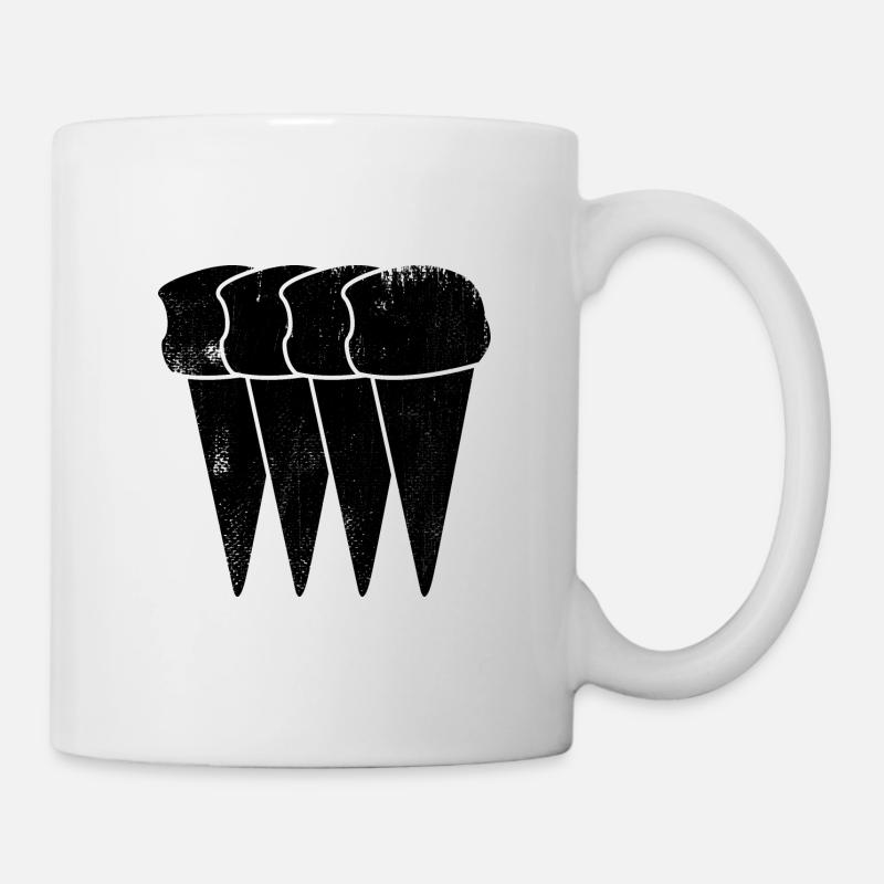 Eiscreme - Tasse - Weiß
