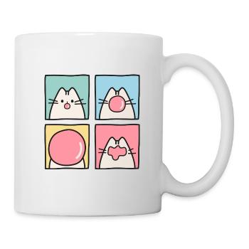KATZE POP ART - Tasse - Weiß - Rechts