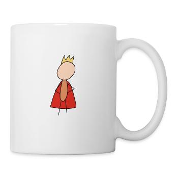 Roi Argent Couronne Symbole Humain - Mug blanc - blanc - Droite