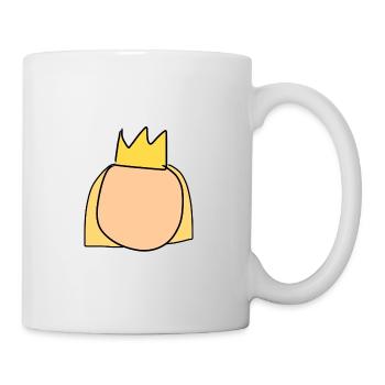 Symbole de la reine de la couronne de la tête - Mug blanc - blanc - Droite
