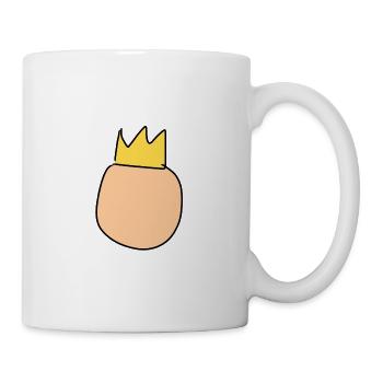 Symbole du roi de la couronne de tête - Mug blanc - blanc - Droite