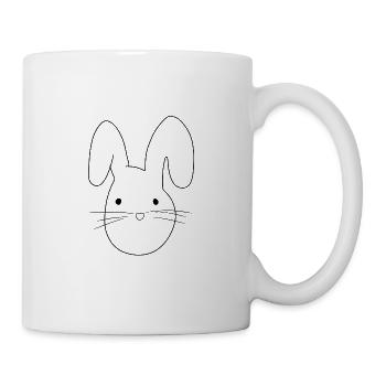 Bunny Animal Symbol Head - Mug - white - Right