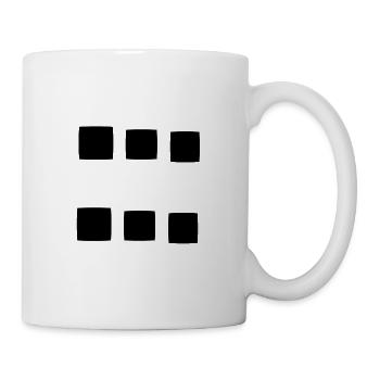 Pattern square square symbol - Mug - white - Right
