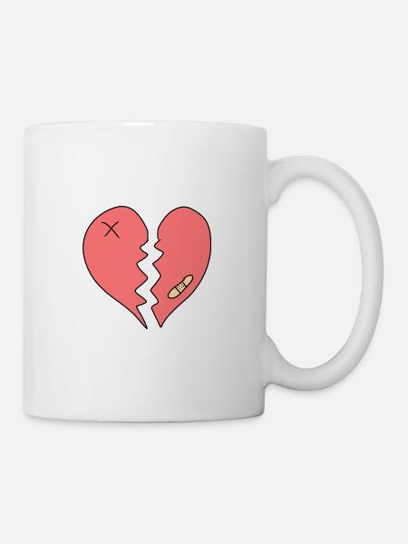 Cicatrices au cœur brisé - Mug blanc - blanc