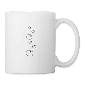 Seifenblasen kreise formen wasser form - Tasse - Weiß - Rechts