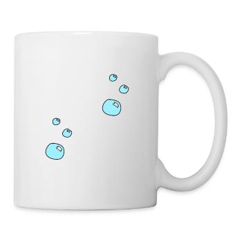 Seifenblasen kreise formen wasser muster - Tasse - Weiß - Rechts