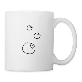 Bulles de savon formant des cercles - Mug blanc - blanc - Droite