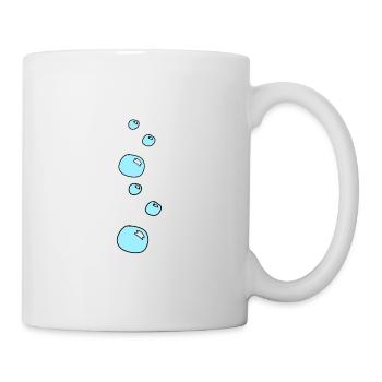 Soap Bubbles Circles Shape Water Shape Blue - Mug - white - Right