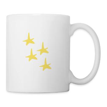 vier sterne gelb stern symbol - Tasse - Weiß - Rechts