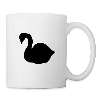 Schwan symbol Schwäne tier vogel - Tasse - Weiß - Rechts