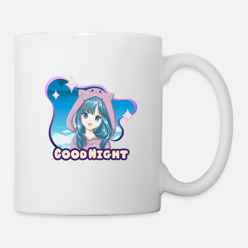 Anime | Good Night - Tasse - Weiß