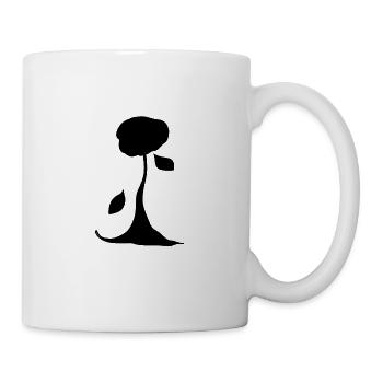 baum Pflanze Symbol Natur form blätter - Tasse - Weiß - Rechts