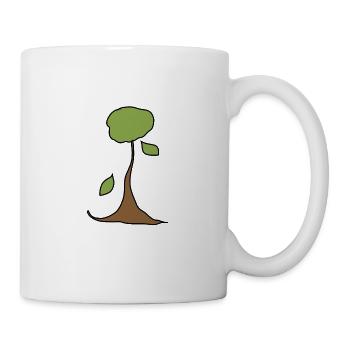 tree plant symbol nature shape - Mug - white - Right