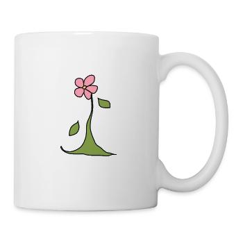 Fleur, plante, symbole, nature, forme rose - Mug blanc - blanc - Droite