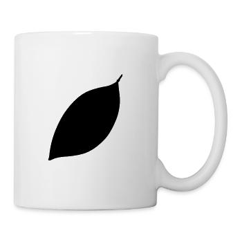 blatt symbol form natur - Tasse - Weiß - Rechts