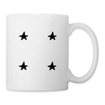 vier sterne stern symbol form - Tasse - Weiß - Rechts