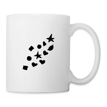 Shapes Symbols Heart Star Circle Square Shape - Mug - white - Right