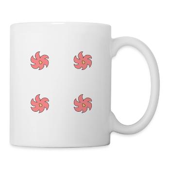 Flower Flowers Plant Symbol Pink Frame - Mug - white - Right