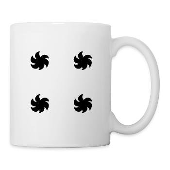blume pflanze form symbol symbol - Tasse - Weiß - Rechts