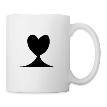 Herz liebe symbol form - Tasse - Weiß - Rechts