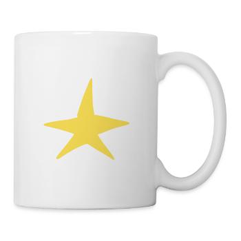 Symbole Étoile Forme Nuit Jaune - Mug blanc - blanc - Droite