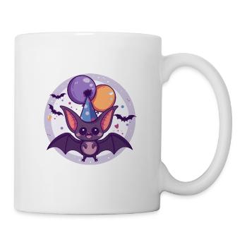 Chauve-souris Anniversaire Bébé - Mug blanc - blanc - Droite