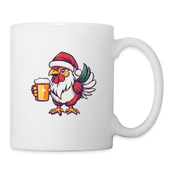 Hahn Bier Xmas Weihnachten - Tasse - Weiß - Rechts