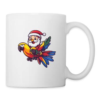 Parrot Santa Claus - Mug - white - Right