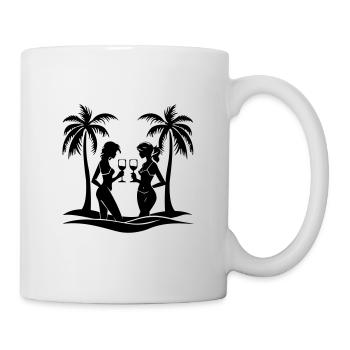 Team Holiday Girls Palm Drinks - Mug - white - Right