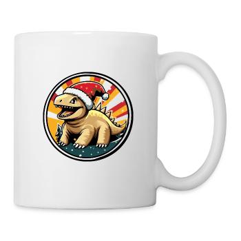 Dinosaure stégosaure Noël Noël - Mug blanc - blanc - Droite