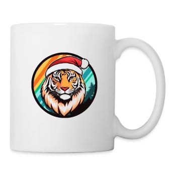 Tigre Noël Noël - Mug blanc - blanc - Droite