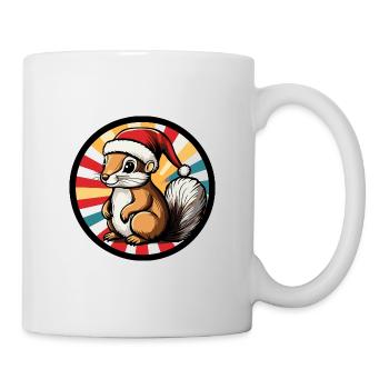 Squirrel Christmas X-Mas - Mug - white - Right