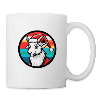 Noël de la chèvre de montagne Noël - Mug blanc - blanc - Droite