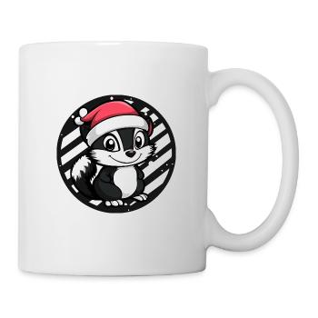 Skunk X-Mas Noël Noël - Mug blanc - blanc - Droite
