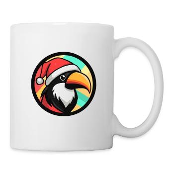 Toucan oiseau Noël Noël - Mug blanc - blanc - Droite