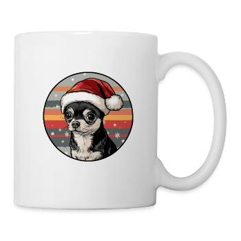 Chihuahua chien Noël Noël - Mug blanc - blanc - Droite